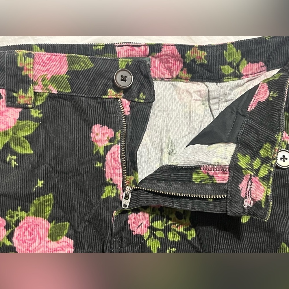 Wild Fable Women’s Floral Cotton Black Pink Skirt Size 10 - Picture 8 of 13